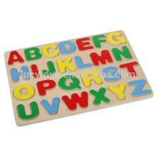 Kinder Hölzernes Alphabet Großbuchstabe Puzzle Pädagogisches Spielzeug